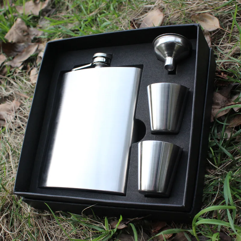 Free shipping 100pcs/lot Hip Flask 8oz set Portable Stainless Steel Flagon Wine Bottle Gift Box Pocket Flask 4pcs set
Free shipping 100pcs/lot Hip Flask 8oz set Portable Stainless Steel Flagon Wine Bottle Gift Box Pocket Flask 4pcs set
