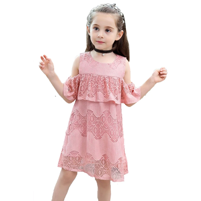 2019 New Kids Girls Lace Flower Dress Ruffle Off-shoulder Dress Cotton Princess Party Dress Outfits Summer Costume 1-9 Year
2019 New Kids Girls Lace Flower Dress Ruffle Off-shoulder Dress Cotton Princess Party Dress Outfits Summer Costume 1-9 Year