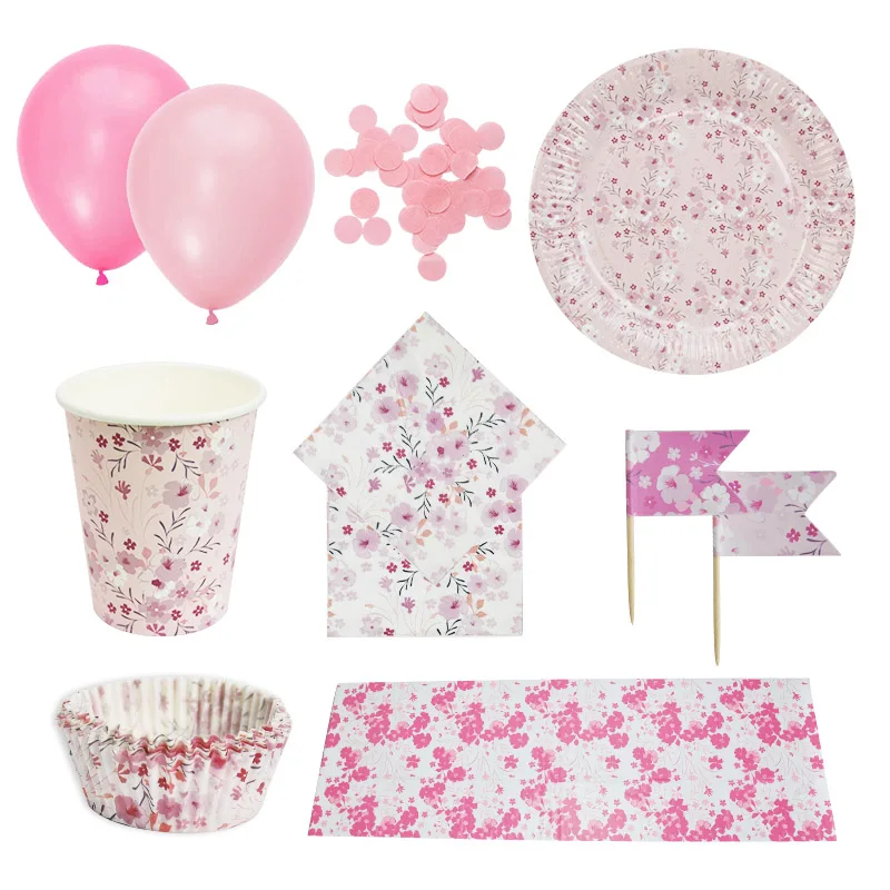 8 Guests Party Tableware Sets Baby Pink Girl Birthday Disposable Paper Plates Cups Napkins Tablecloth Confetti Balloons
8 Guests Party Tableware Sets Baby Pink Girl Birthday Disposable Paper Plates Cups Napkins Tablecloth Confetti Balloons