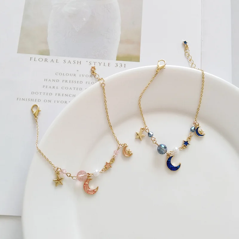 Anime Sailor Moon Harajuku Bracelet For Women Fashion Imitation Crystal Stars and Moons Bracelets Accessories Jewelry Prop Gifts
Anime Sailor Moon Harajuku Bracelet For Women Fashion Imitation Crystal Stars and Moons Bracelets Accessories Jewelry Prop Gifts