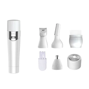 5 in 1 Women IPX4 Waterproof Bikini Trimmer Electric Razor Painless Facial Brush Nose Trimmer Eyebrow Trimmer Body Shaver
5 in 1 Women IPX4 Waterproof Bikini Trimmer Electric Razor Painless Facial Brush Nose Trimmer Eyebrow Trimmer Body Shaver