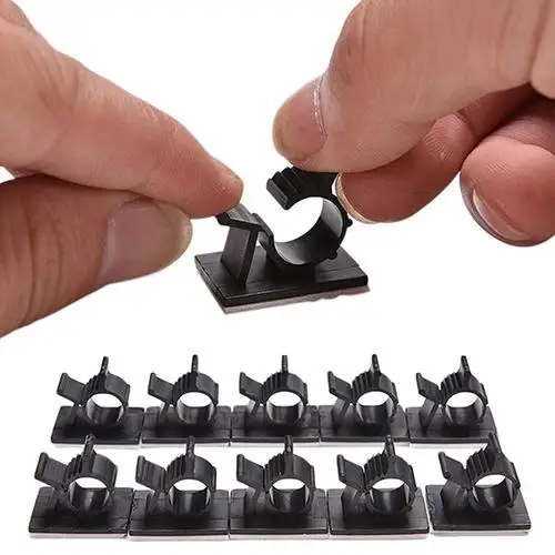 10 Pcs/Set Cable Holder Adhesive Backed 16mm Wire Holder Tie Clip Fixer Organizer Cable Clamp Desktop Plug Silicone Wire Clips
10 Pcs/Set Cable Holder Adhesive Backed 16mm Wire Holder Tie Clip Fixer Organizer Cable Clamp Desktop Plug Silicone Wire Clips