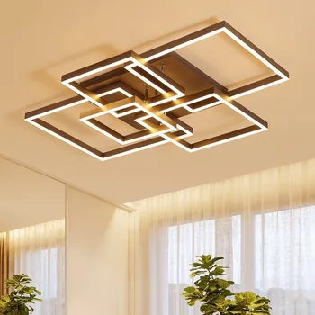 Creative Square Rings Modern LED Ceiling Lights Coffee Aluminum Body Ceiling Lamp For Living Room Bedroom home lighting Ceiling
Creative Square Rings Modern LED Ceiling Lights Coffee Aluminum Body Ceiling Lamp For Living Room Bedroom home lighting Ceiling