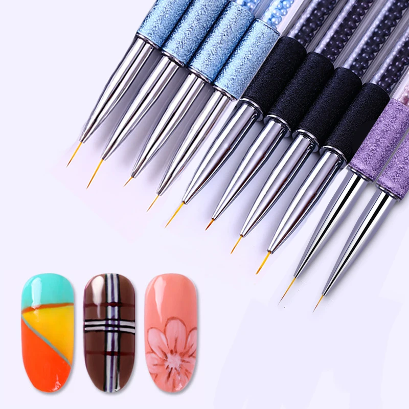 Blue Black Purple Rhinestone Handle Nail Liner Brush 5mm 7mm 11mm Multi-size Drawing Pen Manicure Nail Art Tool
Blue Black Purple Rhinestone Handle Nail Liner Brush 5mm 7mm 11mm Multi-size Drawing Pen Manicure Nail Art Tool