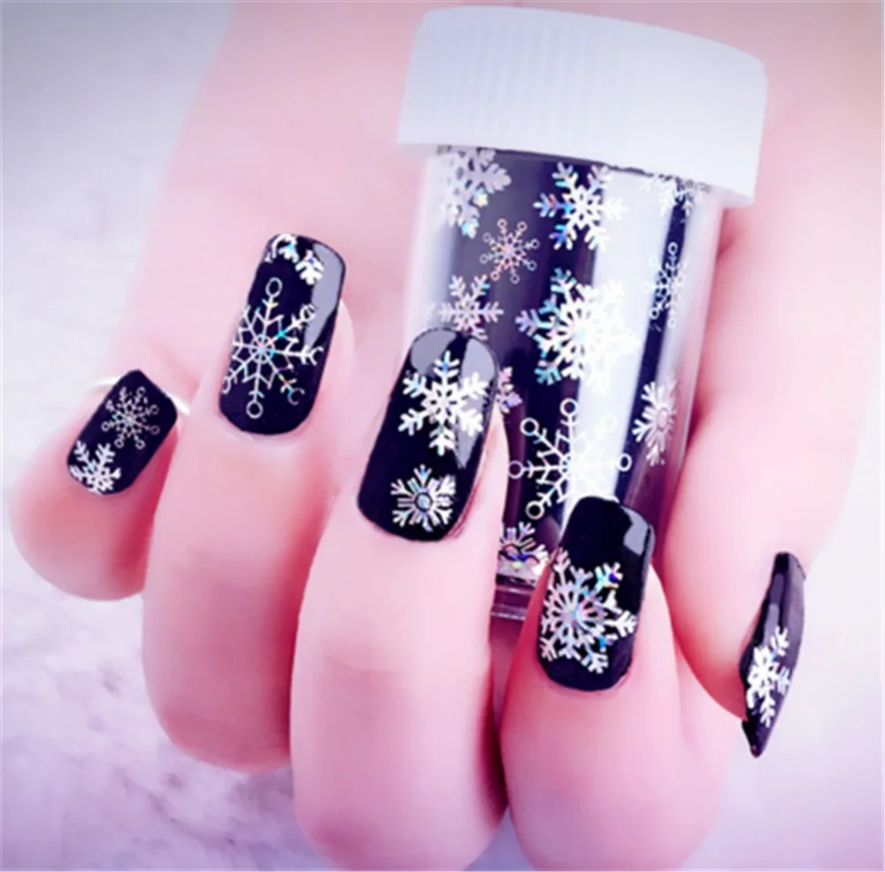 1 roll 4*100CM Holographic Snowflake Nail Foils White Snow Christmas Design Nail Art Transfer Foil Transfer Sticker Paper
1 roll 4*100CM Holographic Snowflake Nail Foils White Snow Christmas Design Nail Art Transfer Foil Transfer Sticker Paper