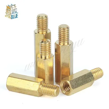 50pcs M3 Male 6mm x M3 Female 10mm Brass Standoff Spacer M3 10+6 Copper Hexagonal Stud Spacer Hollow Pillars m3*10+6mm
50pcs M3 Male 6mm x M3 Female 10mm Brass Standoff Spacer M3 10+6 Copper Hexagonal Stud Spacer Hollow Pillars m3*10+6mm