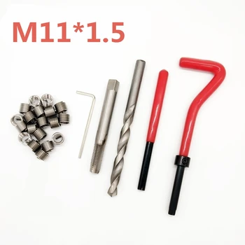 10pcs Car Pro Coil Drill Tool Metric Thread Repair Insert Kit M11 for Helicoil Car Repair Tools Coarse Crowbar
10pcs Car Pro Coil Drill Tool Metric Thread Repair Insert Kit M11 for Helicoil Car Repair Tools Coarse Crowbar