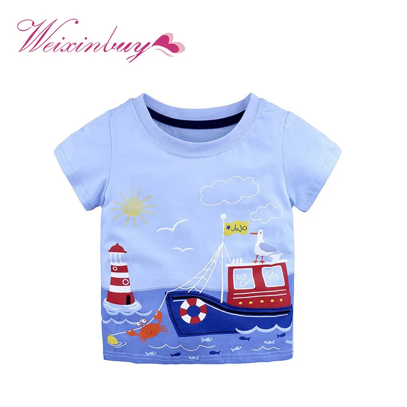Casual Fashion Summer Toddler Baby Boys Cotton Style Short Sleeve O-Neck Pullover Cartoon Print T-Shirts 18M-6T
Casual Fashion Summer Toddler Baby Boys Cotton Style Short Sleeve O-Neck Pullover Cartoon Print T-Shirts 18M-6T