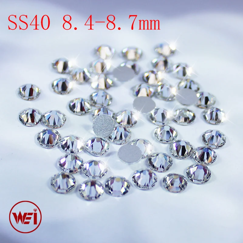 144pcs Clear Crystal Round Strass Glue Fixed SS40 Non Hotfix Rhinestones For DIY Nail Art Designs
144pcs Clear Crystal Round Strass Glue Fixed SS40 Non Hotfix Rhinestones For DIY Nail Art Designs