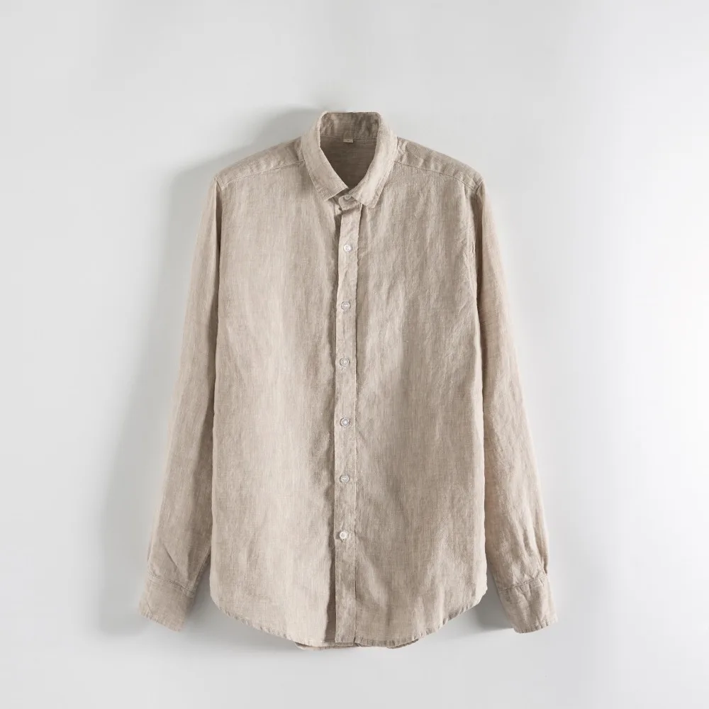 100% Linen shirt men long-sleeved brand casual men shirt solid fashion spring summer flax shirts men 7 colors camisa masculina
100% Linen shirt men long-sleeved brand casual men shirt solid fashion spring summer flax shirts men 7 colors camisa masculina