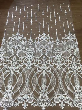 White ZLL-5125 High Quality Wedding Dress Fabric Embroidery French Mesh Tulle African Nigerian Lace Fabric
White ZLL-5125 High Quality Wedding Dress Fabric Embroidery French Mesh Tulle African Nigerian Lace Fabric