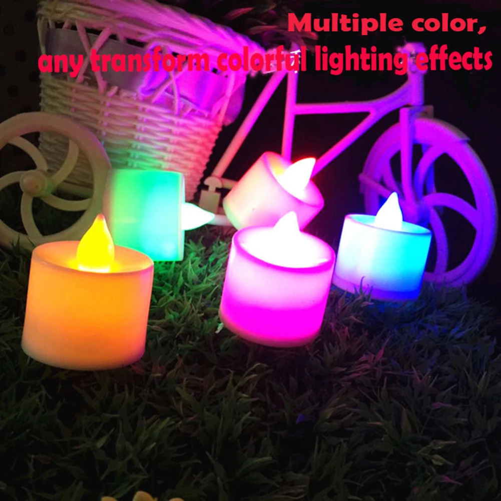 Creative Colorful LED Candle Lamp Simulation Color Flame Tea Light Home Wedding Birthday Party Easter Tea Light Decoration
Creative Colorful LED Candle Lamp Simulation Color Flame Tea Light Home Wedding Birthday Party Easter Tea Light Decoration
