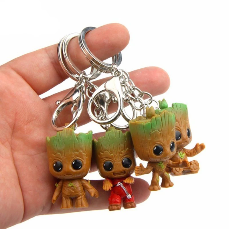 Q Baby Groot Keychain Avengers Infinity War Keychains Guardians Flower Pot Groot Keychains Bag Pendants Anime Car Key
Q Baby Groot Keychain Avengers Infinity War Keychains Guardians Flower Pot Groot Keychains Bag Pendants Anime Car Key