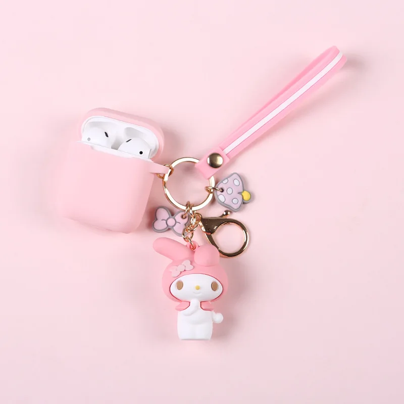 Cute Cartoon My Melody Doll Keyrings Soft Silicone Bluetooth Earphone Case For Airpods Accessories for Women Bag Charms Jewelry
Cute Cartoon My Melody Doll Keyrings Soft Silicone Bluetooth Earphone Case For Airpods Accessories for Women Bag Charms Jewelry