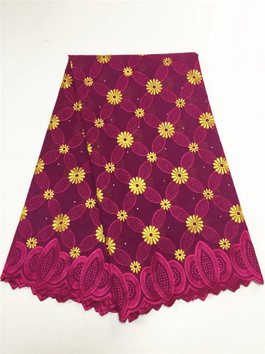 Eyelet Cotton Swiss Lace Fabric With Colorful Stones 2017 Soft Embroidered African Swiss Dry Lace Material wine 
Eyelet Cotton Swiss Lace Fabric With Colorful Stones 2017 Soft Embroidered African Swiss Dry Lace Material wine