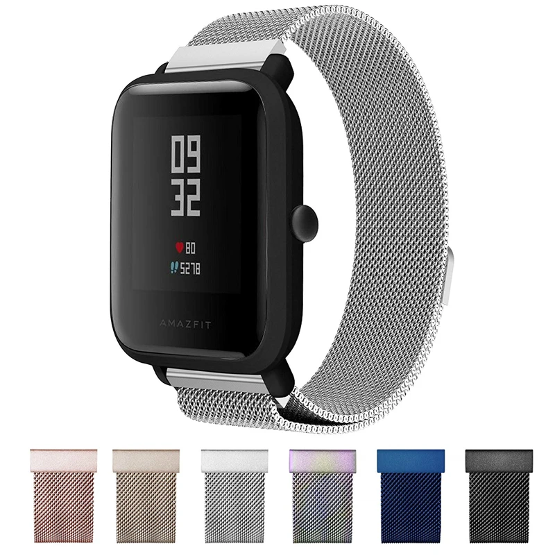 Magnetic Closure Stainless Steel Watch Bands For Amazfit Bip Band 20mm 22mm Mlanese Loop Strap for Xiaomi Huami Amazfit Bip belt
Magnetic Closure Stainless Steel Watch Bands For Amazfit Bip Band 20mm 22mm Mlanese Loop Strap for Xiaomi Huami Amazfit Bip belt