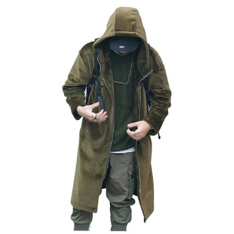 High Street Trench Coat Men Thick Velvet Hooded Long Jacket Male Fashion Casual Loose Windbreaker Overcoat
High Street Trench Coat Men Thick Velvet Hooded Long Jacket Male Fashion Casual Loose Windbreaker Overcoat