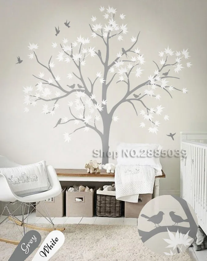 Large Trees Nursery Wall Decor White Tree Wall Stickers For Kids Room Living Room Wall Tattoo Art Murals DIY Self-adhesive LC581
Large Trees Nursery Wall Decor White Tree Wall Stickers For Kids Room Living Room Wall Tattoo Art Murals DIY Self-adhesive LC581