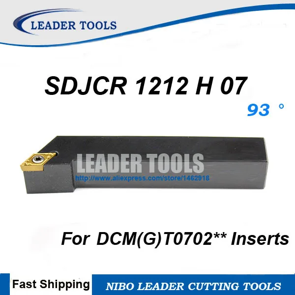 SDJCR 1212 H07 CNC turning tool holder,12*12*100 mm External turning tools, 93 Degree Lathe cutting tool,Inserts Turning holder
SDJCR 1212 H07 CNC turning tool holder,12*12*100 mm External turning tools, 93 Degree Lathe cutting tool,Inserts Turning holder