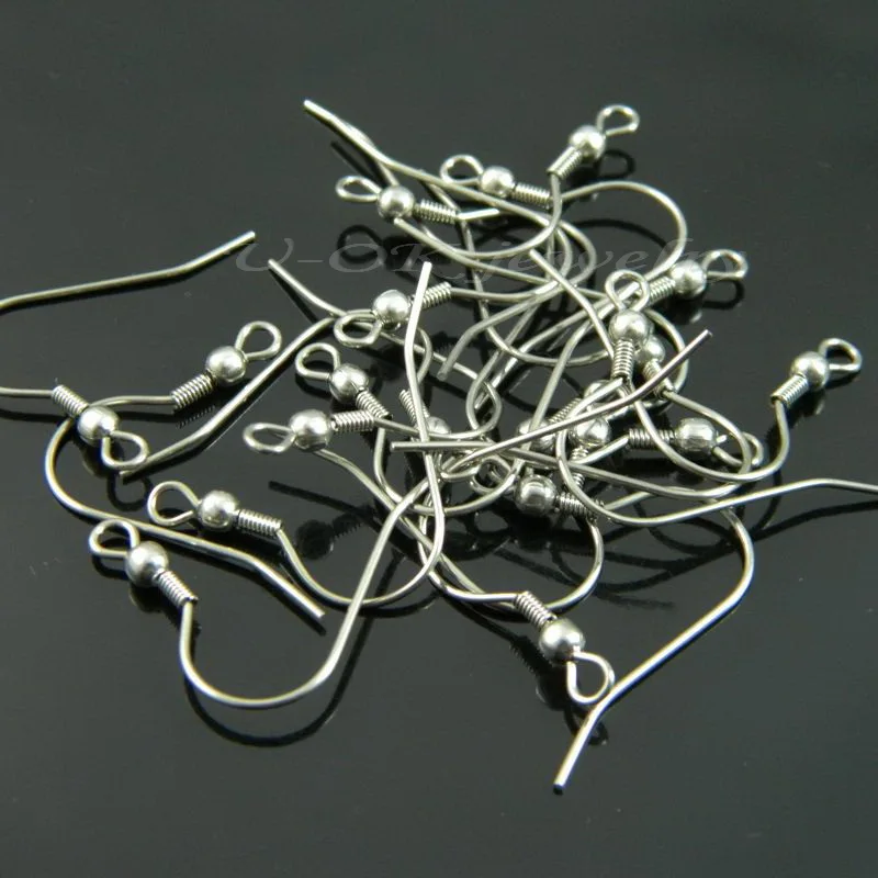 Wholesale Jewelry Findings Surgical Stainless Steel Earring Hooks Nickel Free F006 | Украшения и аксессуары