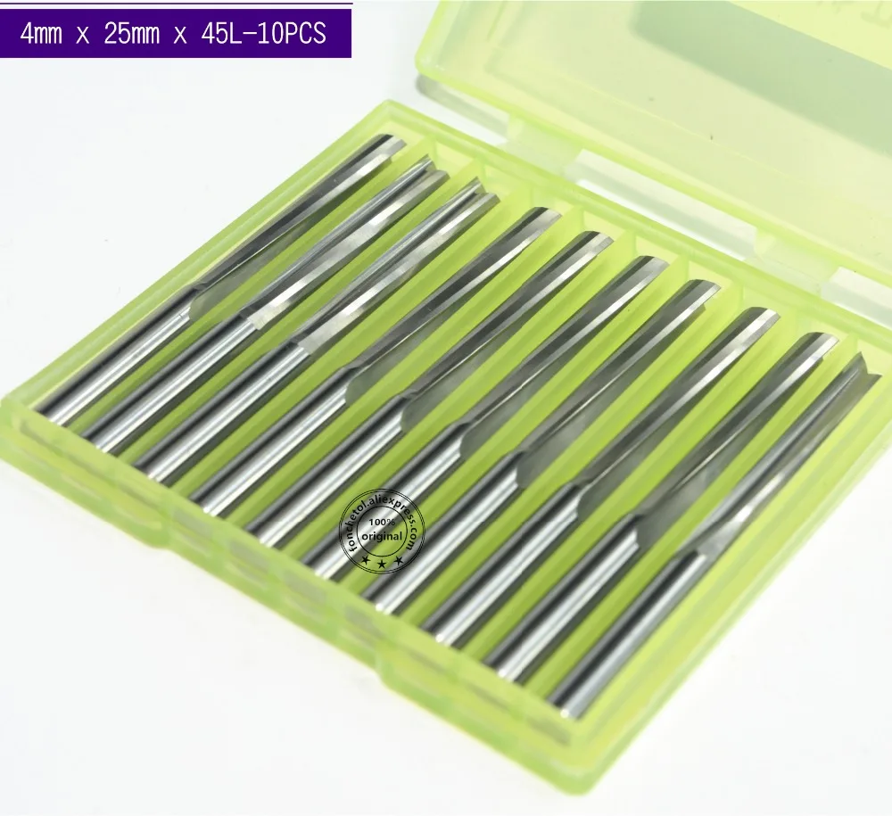 4mm*25mm-10PCS,free shipping cnc tungsten solid carbide end mill,woodworking router bit,2 flutes straight milling cutter,wood
4mm*25mm-10PCS,free shipping cnc tungsten solid carbide end mill,woodworking router bit,2 flutes straight milling cutter,wood