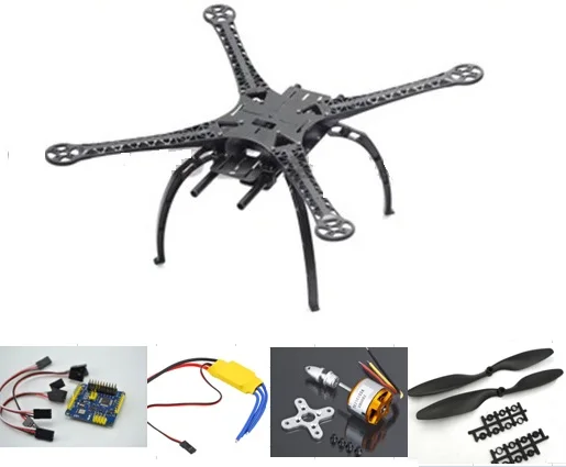S500 Quadcopter Frame Kit MWC Crius Multiwii se v2.5 Flight Controller 1000kv Motor 30A ESC F450 Upgrade
S500 Quadcopter Frame Kit MWC Crius Multiwii se v2.5 Flight Controller 1000kv Motor 30A ESC F450 Upgrade