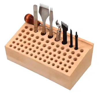 76 Postion Hand Sewing Tool Organizer DIY Genuine Leather Beech Tool Stand Multiple Holes Tool Wooden Holding Organizer
76 Postion Hand Sewing Tool Organizer DIY Genuine Leather Beech Tool Stand Multiple Holes Tool Wooden Holding Organizer