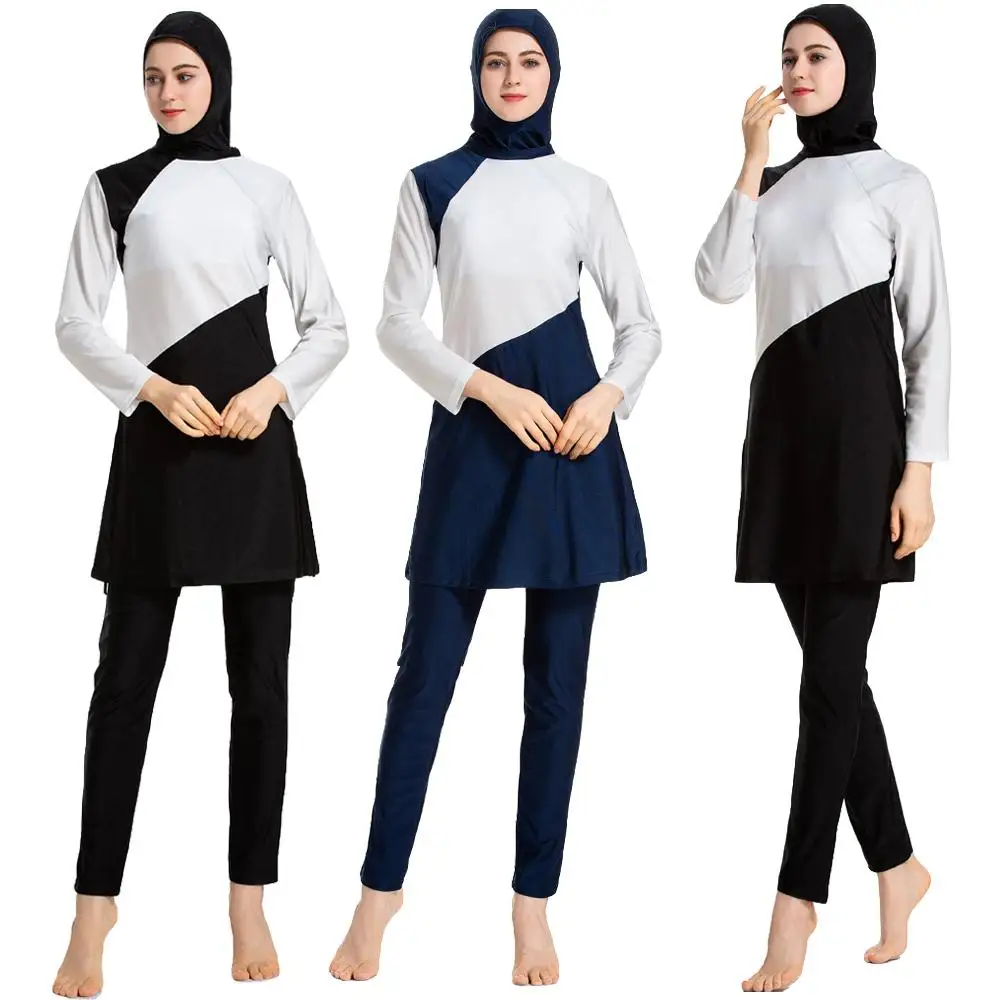 3PCS Modest Burkini Muslim Women Full Cover Swimsuit Islamic Beachwear Bathing Suit Arab Middle East Conservative Swimwear New
3PCS Modest Burkini Muslim Women Full Cover Swimsuit Islamic Beachwear Bathing Suit Arab Middle East Conservative Swimwear New