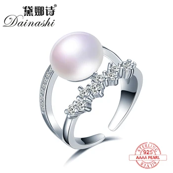 Dainashi Geniune 925 Sterling Silver Women Adjustable Pearl Ring,Bright AAA Zircon,Fine Jewelry For Girls Gifts
Dainashi Geniune 925 Sterling Silver Women Adjustable Pearl Ring,Bright AAA Zircon,Fine Jewelry For Girls Gifts
