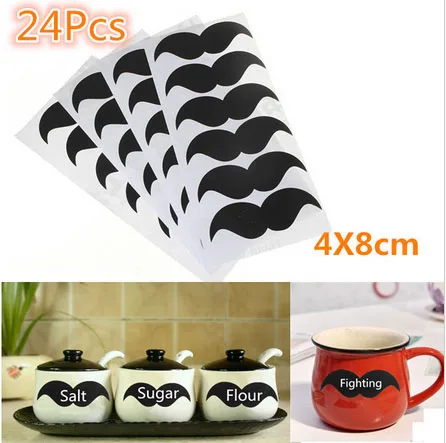 2015 Real New 24pcs/lot Vinyl Mustache Style Chalkboard Label Wall Stickers Kitchen Jar Organizing Sticky Decal Decor 4x8cm
2015 Real New 24pcs/lot Vinyl Mustache Style Chalkboard Label Wall Stickers Kitchen Jar Organizing Sticky Decal Decor 4x8cm