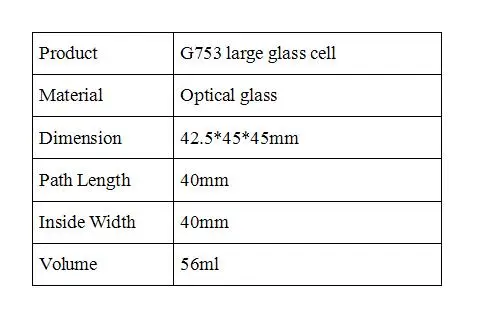G753 glass cell