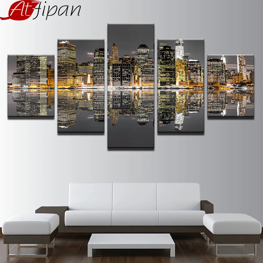 Canvas HD Prints Paintings For Living Room Home Decor Pictures 5 Pieces City Architecture Night View Posters Wall Art Framework
Canvas HD Prints Paintings For Living Room Home Decor Pictures 5 Pieces City Architecture Night View Posters Wall Art Framework