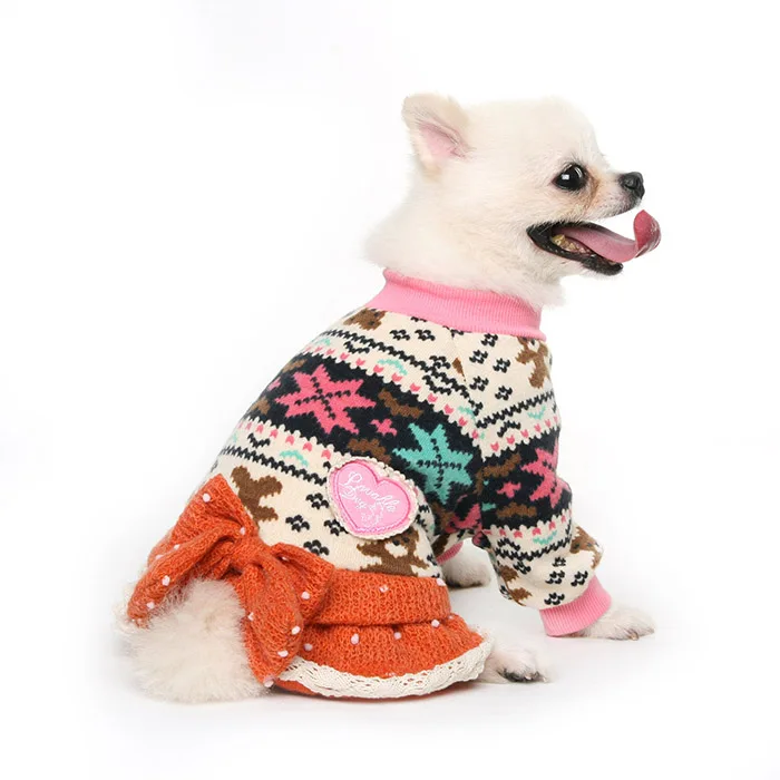 2018 Hot Sale Pet Dog Clothes Sweater Autumn&Winter Coat Bow Sweater Dress Pastoral Wind Dog Sweater Elegant Dress Clothing
2018 Hot Sale Pet Dog Clothes Sweater Autumn&Winter Coat Bow Sweater Dress Pastoral Wind Dog Sweater Elegant Dress Clothing
