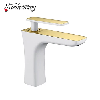 Saeuwtowy Gold plus White Basin Faucet Deck Mounted Single Holder One Hole Hot & Cold Mixer Tap
Saeuwtowy Gold plus White Basin Faucet Deck Mounted Single Holder One Hole Hot & Cold Mixer Tap