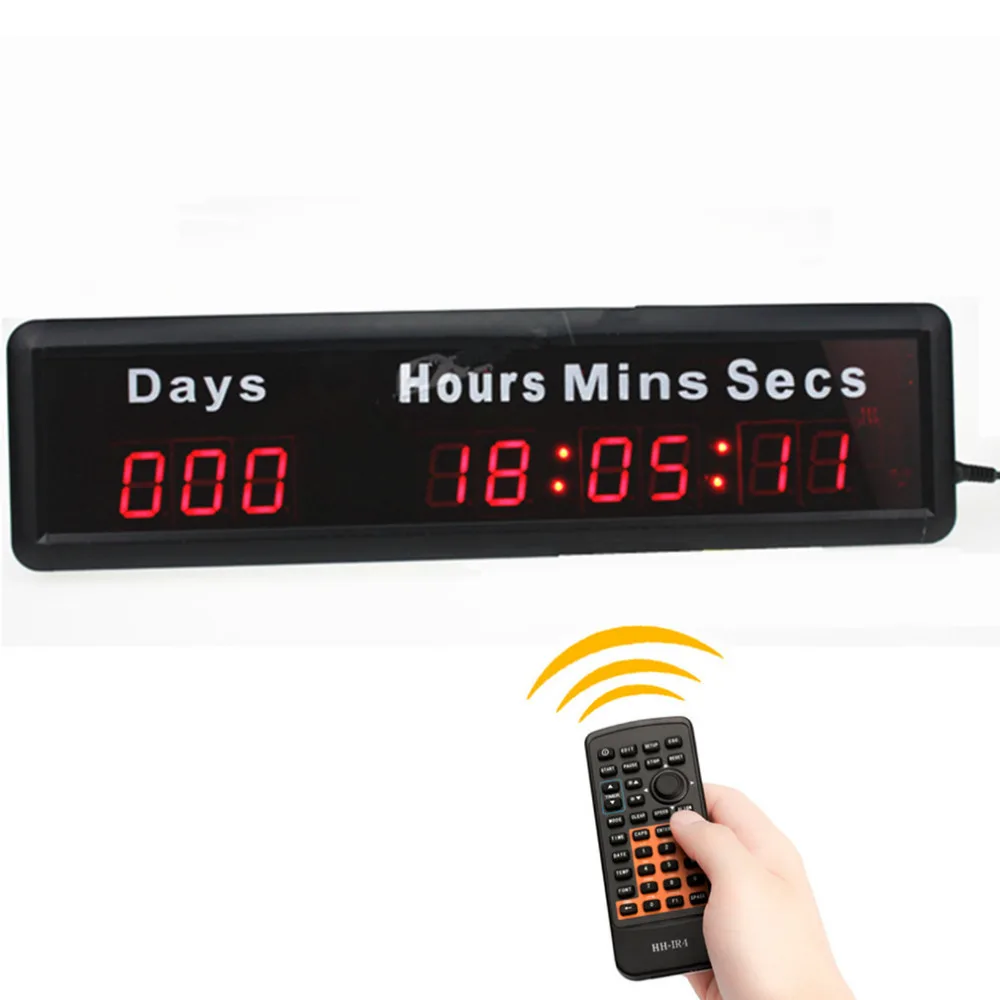 1 inch Led Digital Display DDD HH: MM: SS Days hours minutes seconds Electronic Led Clock Games Countdown Timer Task Countdown
1 inch Led Digital Display DDD HH: MM: SS Days hours minutes seconds Electronic Led Clock Games Countdown Timer Task Countdown