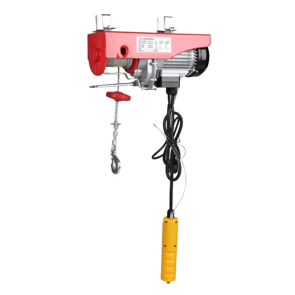 100/200kg Electric Wire Hoist Remote Control Overhead Lift Garage Auto Shop Lifting Tool Heavy Duty Crane Equipment EU Plug
100/200kg Electric Wire Hoist Remote Control Overhead Lift Garage Auto Shop Lifting Tool Heavy Duty Crane Equipment EU Plug