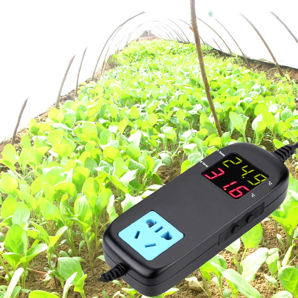 LED Digital Display Breeding Temperature Controller Electronic Thermostat Thermocouple Great Thermostat with Socket AC 90V~ 250V
LED Digital Display Breeding Temperature Controller Electronic Thermostat Thermocouple Great Thermostat with Socket AC 90V~ 250V