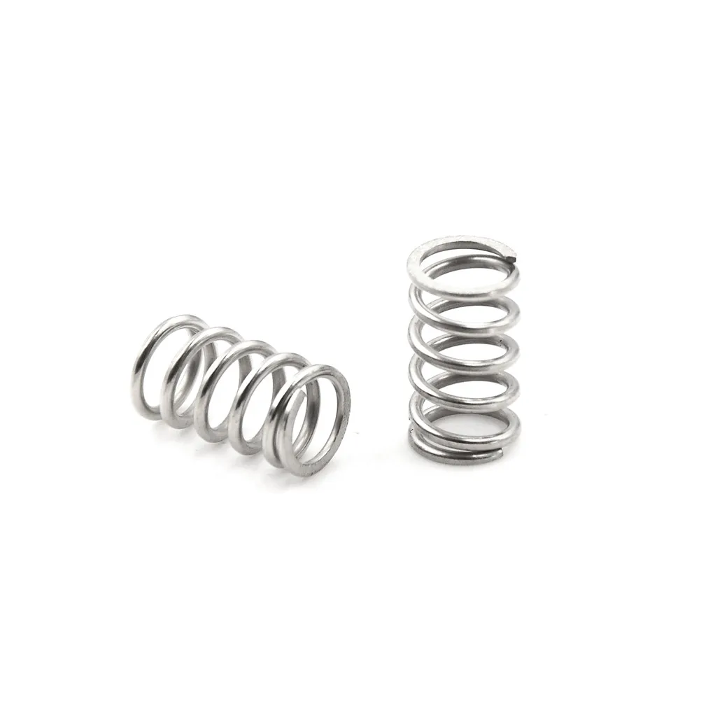 10pcs/lot Stainless Steel Springs 3D Printers Parts 6.8mm Spring For UM2 Heated Bed Adjusting Part DIY Accessories 1.2*9.2*15mm
10pcs/lot Stainless Steel Springs 3D Printers Parts 6.8mm Spring For UM2 Heated Bed Adjusting Part DIY Accessories 1.2*9.2*15mm
