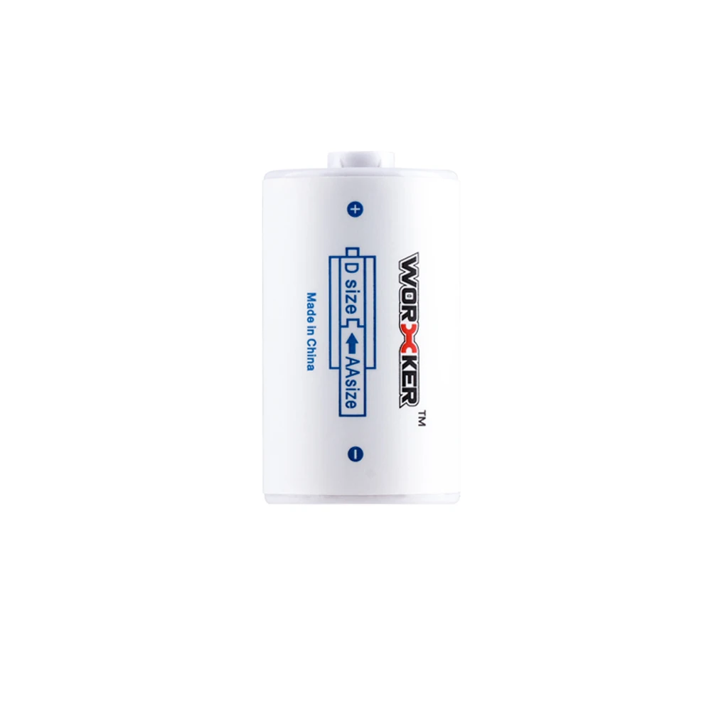 Worker Mod AA to D Size Spacers for Use with Ni-MH Rechargeable AA Battery Nerf Toy
Worker Mod AA to D Size Spacers for Use with Ni-MH Rechargeable AA Battery Nerf Toy