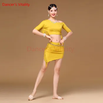 Dancer's Vitality Fashion Women Dancewear Sexy Tassels Belly Dance Costume Set Modal Dress Top and Skirt Girls
Dancer's Vitality Fashion Women Dancewear Sexy Tassels Belly Dance Costume Set Modal Dress Top and Skirt Girls