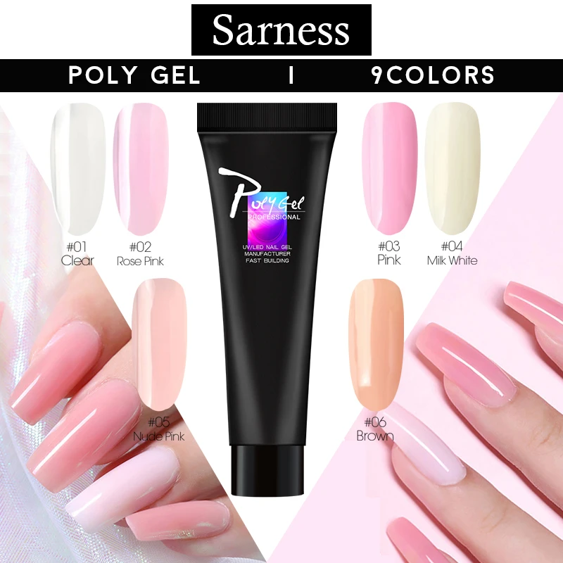 Sarness Polygel Nail Acrylic Poly Gel Crystal Enhancement Slip Solution Quick Extension Gel UV LED Builder Gel Tips Manicure
Sarness Polygel Nail Acrylic Poly Gel Crystal Enhancement Slip Solution Quick Extension Gel UV LED Builder Gel Tips Manicure