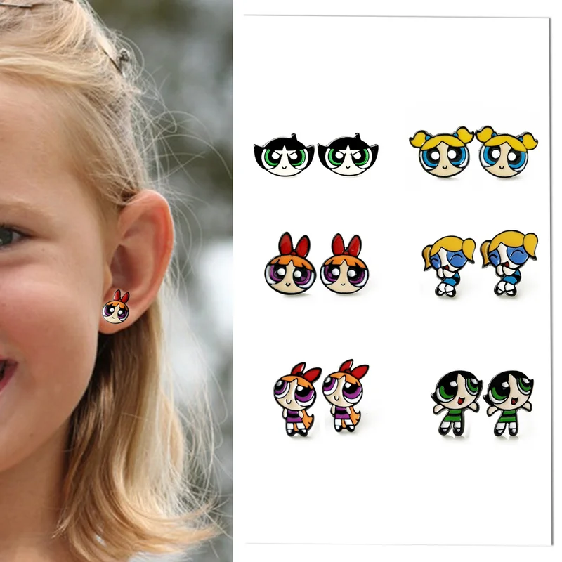 EUPNHY Cartoon Prevent Allergy Stud Earring 2Pc The Powerpuff Girls Earring Piercing Jewelry Birthday Gifts Accessories
EUPNHY Cartoon Prevent Allergy Stud Earring 2Pc The Powerpuff Girls Earring Piercing Jewelry Birthday Gifts Accessories