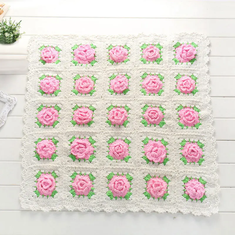 Newborn Baby Wool Flower Crochet Knit Blanket Square Carpet for Photography YJS Dropship
Newborn Baby Wool Flower Crochet Knit Blanket Square Carpet for Photography YJS Dropship