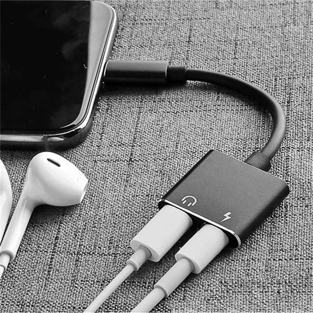 2 in 1 Charging&Audio Adapter For iphone 7 8 X Mobile headphone Dual For Lightning Flat Port Audio Call and Charging
2 in 1 Charging&Audio Adapter For iphone 7 8 X Mobile headphone Dual For Lightning Flat Port Audio Call and Charging