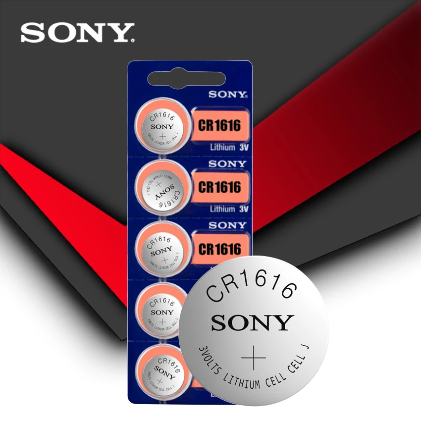 5pc/lot Sony 100% Original CR1616 Button Cell Battery For Watch Car Remote Key cr 1616 ECR1616 GPCR1616 3v Lithium Battery
5pc/lot Sony 100% Original CR1616 Button Cell Battery For Watch Car Remote Key cr 1616 ECR1616 GPCR1616 3v Lithium Battery