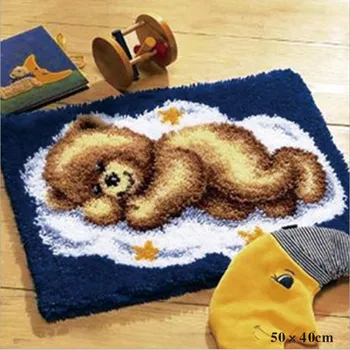 DIY Needlework Kit Unfinished Crocheting Yarn Rug Embroidery Carpet Handmade Floor Mat,Bear Picture
DIY Needlework Kit Unfinished Crocheting Yarn Rug Embroidery Carpet Handmade Floor Mat,Bear Picture