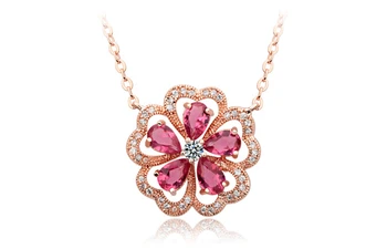 Luxury Gold-color Cubic Zirconia Flowers Pendant necklaces For Women Fashion Pink Austrian Crystal Necklace Teen Gifts Hot
Luxury Gold-color Cubic Zirconia Flowers Pendant necklaces For Women Fashion Pink Austrian Crystal Necklace Teen Gifts Hot