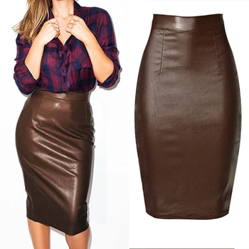 2017 Designer Women Clothing Cotton Denim Leather Skirts Empire Slim Stretch Faux Leather Coated Denim Skirt Female Pencil Skirt
2017 Designer Women Clothing Cotton Denim Leather Skirts Empire Slim Stretch Faux Leather Coated Denim Skirt Female Pencil Skirt