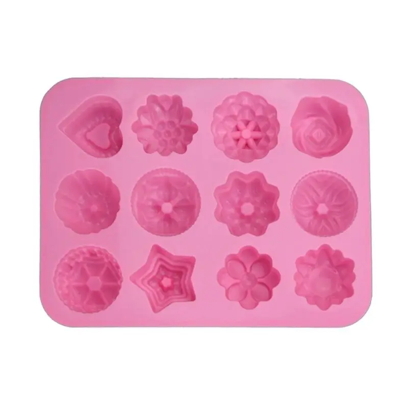 Mixed Style 3D Flower Star Heart Shaped Silicone Chocolate Pudding Mold Handmade DIY Craft Ice Cube Tray Cake Biscuit Baking
Mixed Style 3D Flower Star Heart Shaped Silicone Chocolate Pudding Mold Handmade DIY Craft Ice Cube Tray Cake Biscuit Baking