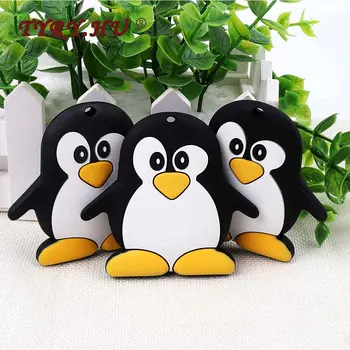 TYRY.HU 10Pcs Penguin Baby Silicone Teether Food Grade Baby Teething Silicone Beads DIY Pacifier Chain Soft Safe Baby Nursing
TYRY.HU 10Pcs Penguin Baby Silicone Teether Food Grade Baby Teething Silicone Beads DIY Pacifier Chain Soft Safe Baby Nursing